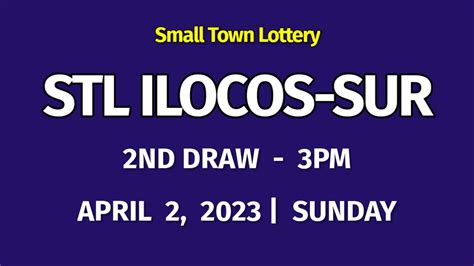 stl ilocos sur 2nd draw today result|STL Ilocos Sur .
